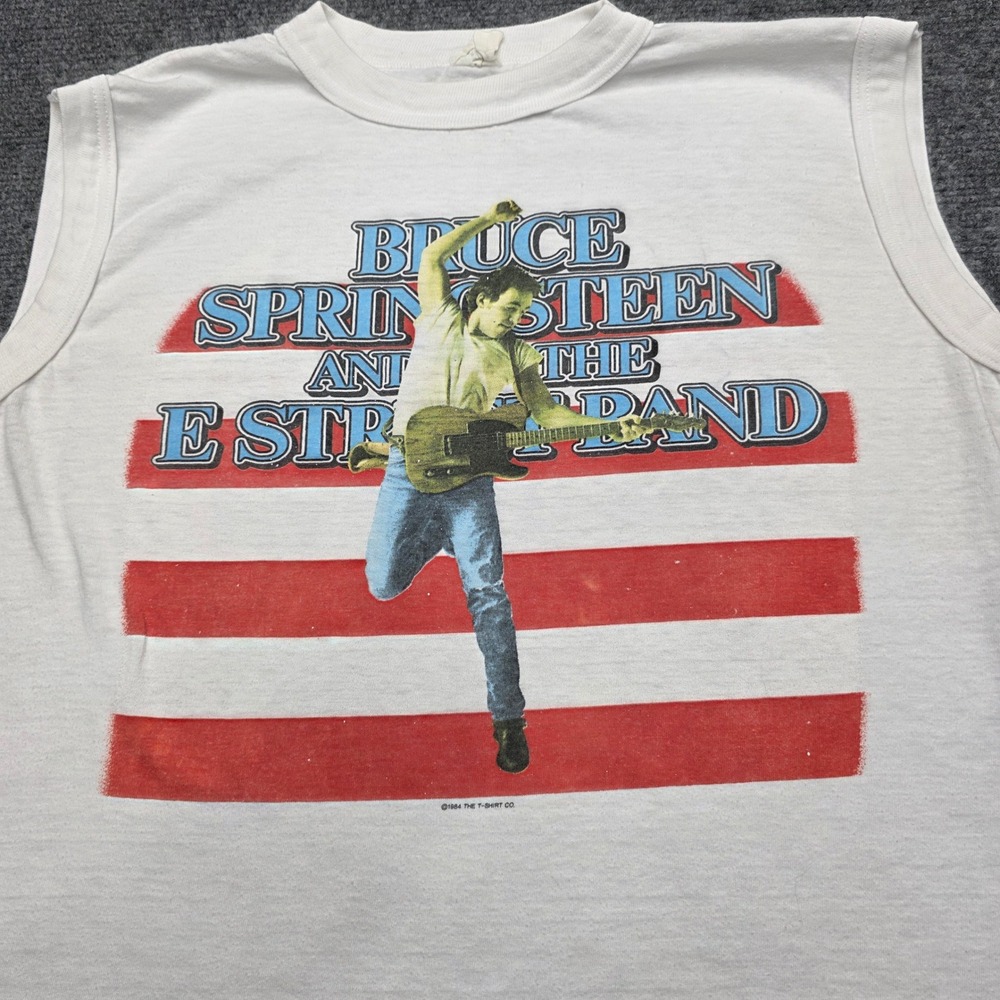 Vintage 1984 Bruce Springsteen Born In The USA Tour Muscle Shirt Sleeveless OG - Picture 3 of 7